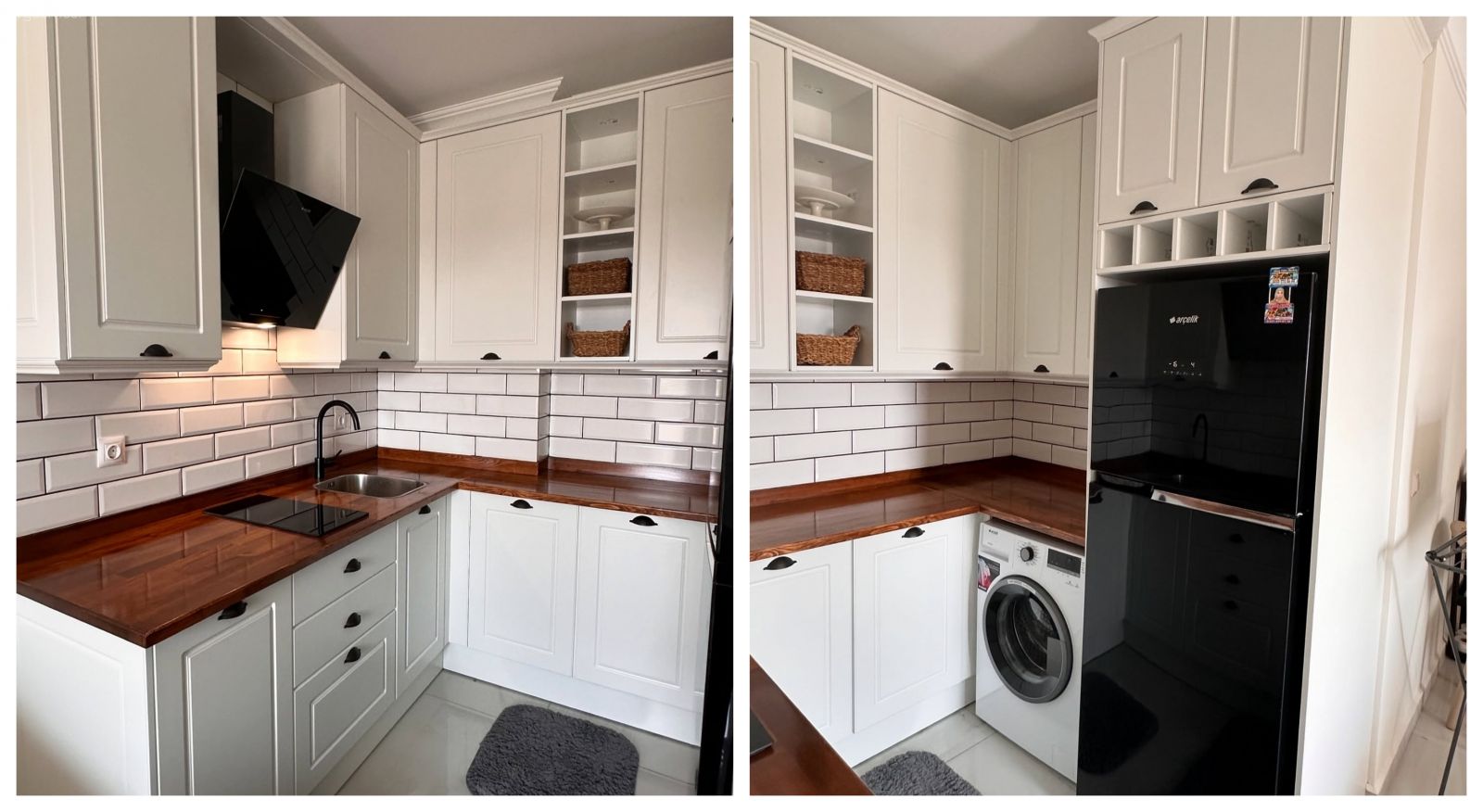 Bu Küçük Mutfağın Görünüşü ve İşlevselliği Tam Not Alır