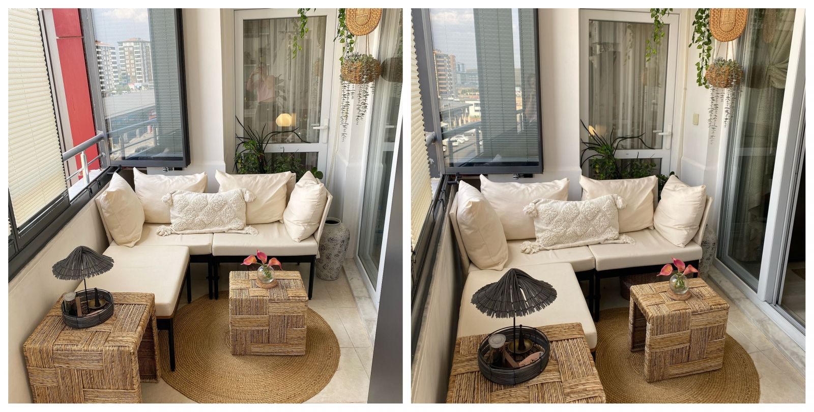 Bu Gaziantep Balkonu Portatif Mobilyasıyla Çok Kullanışlı