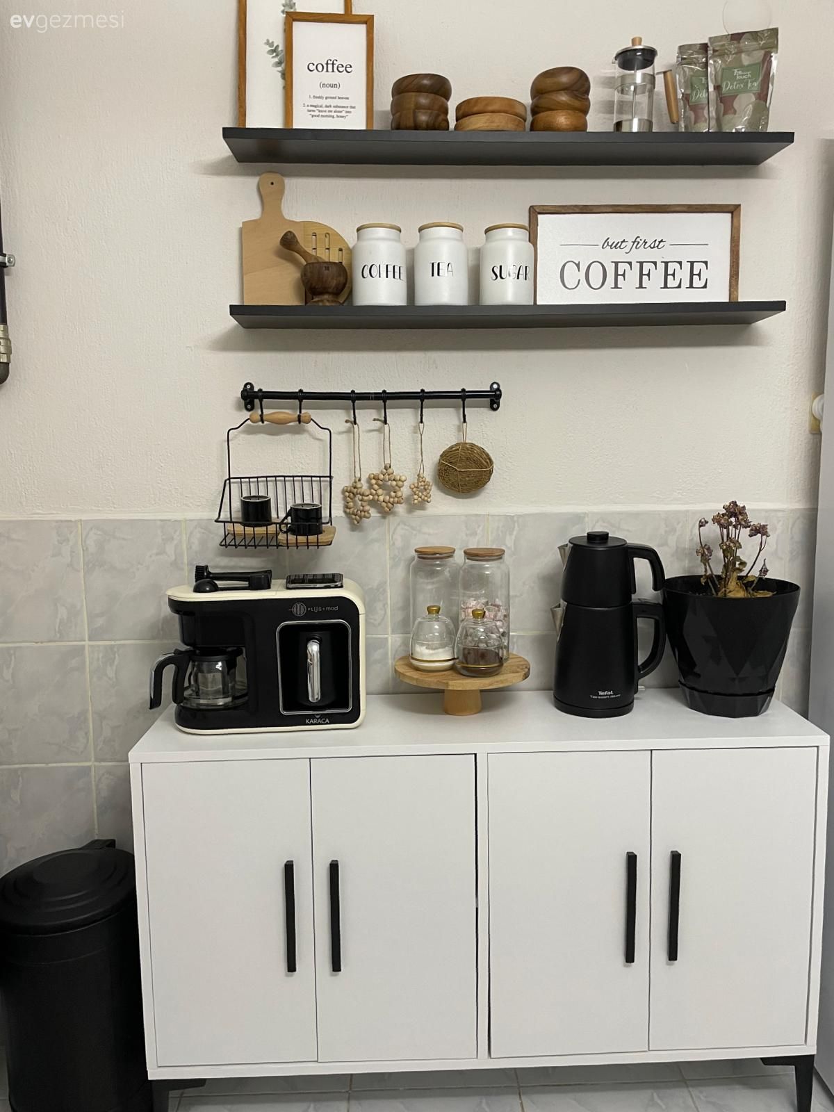 Kahve köşesi, Mutfak rafı, Mutfak, Mutfak aksesuarları
