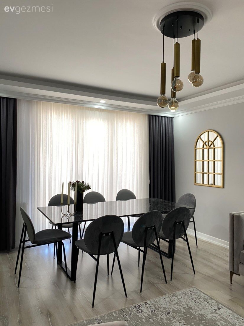 Bu Dikdörtgen Salonda Gri Rengin Etkisi Fazla!