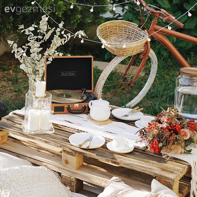 Palet, Bahçe masası, Vazo, Ev Aksesuar