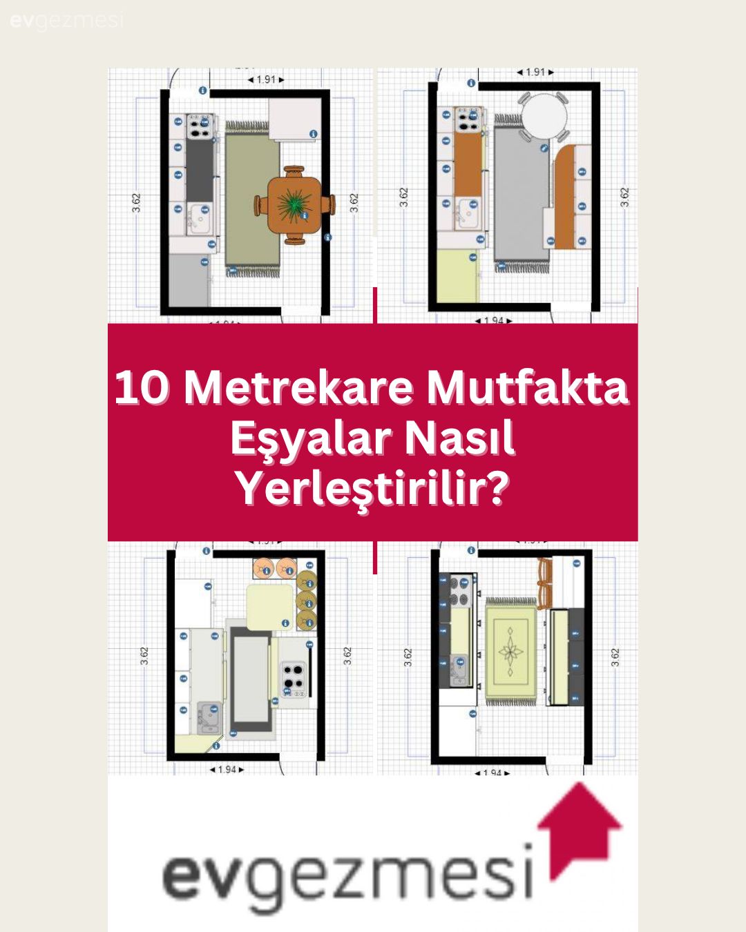 10 Metrekare Mutfakta Eşyalar Nasıl Yerleştirilir?