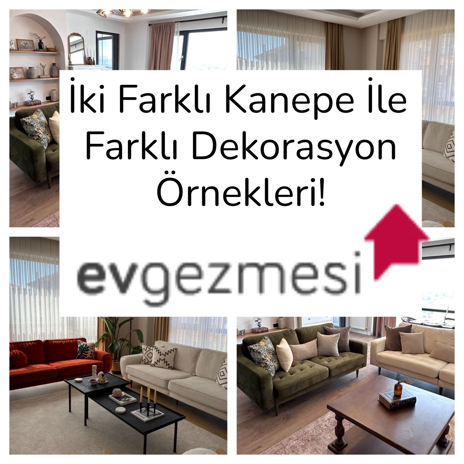 İki Farklı Kanepe İle Farklı Dekorasyon Örnekleri!