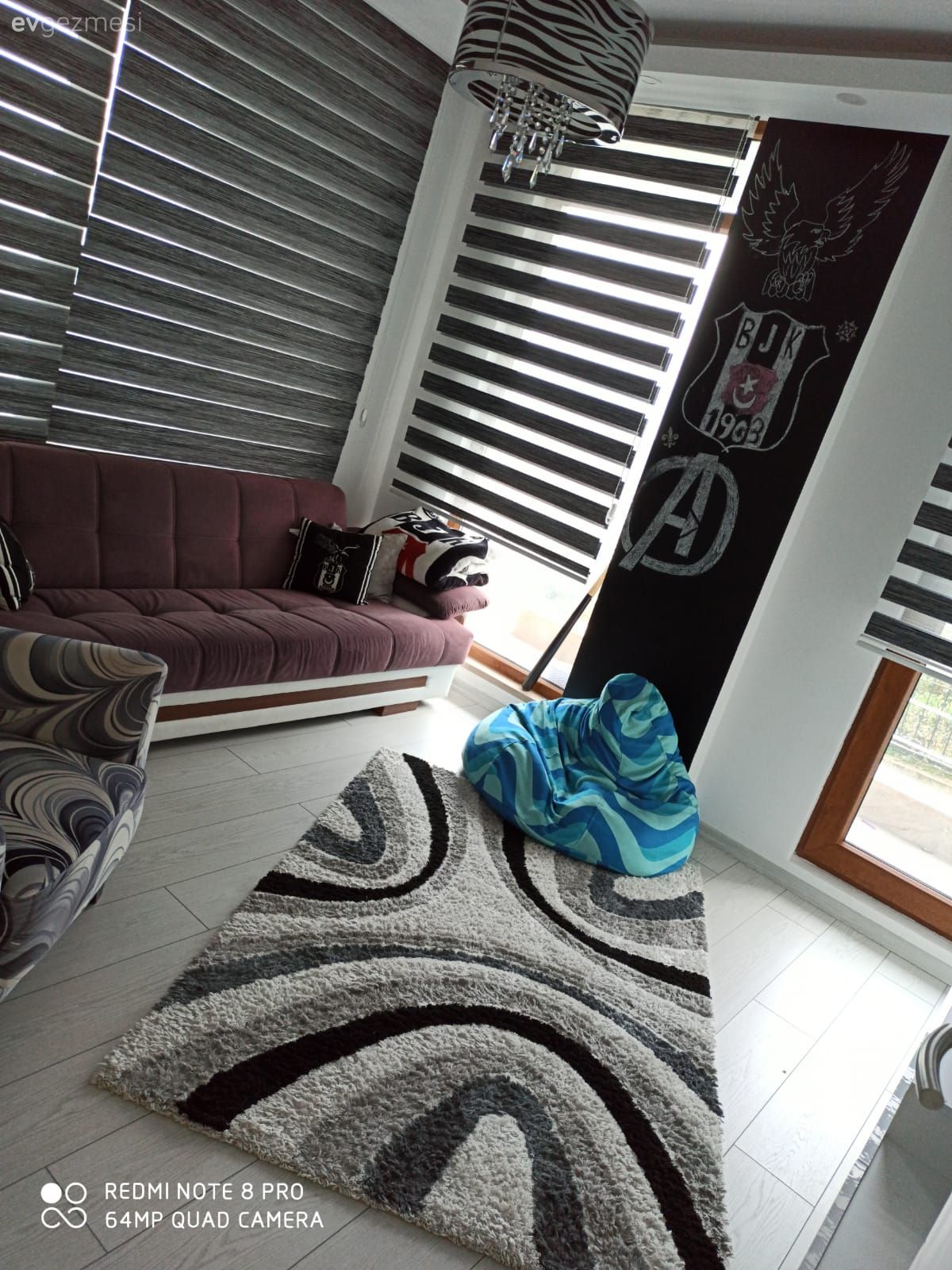 Beyaz, Siyah, Zebra Perde, Perde