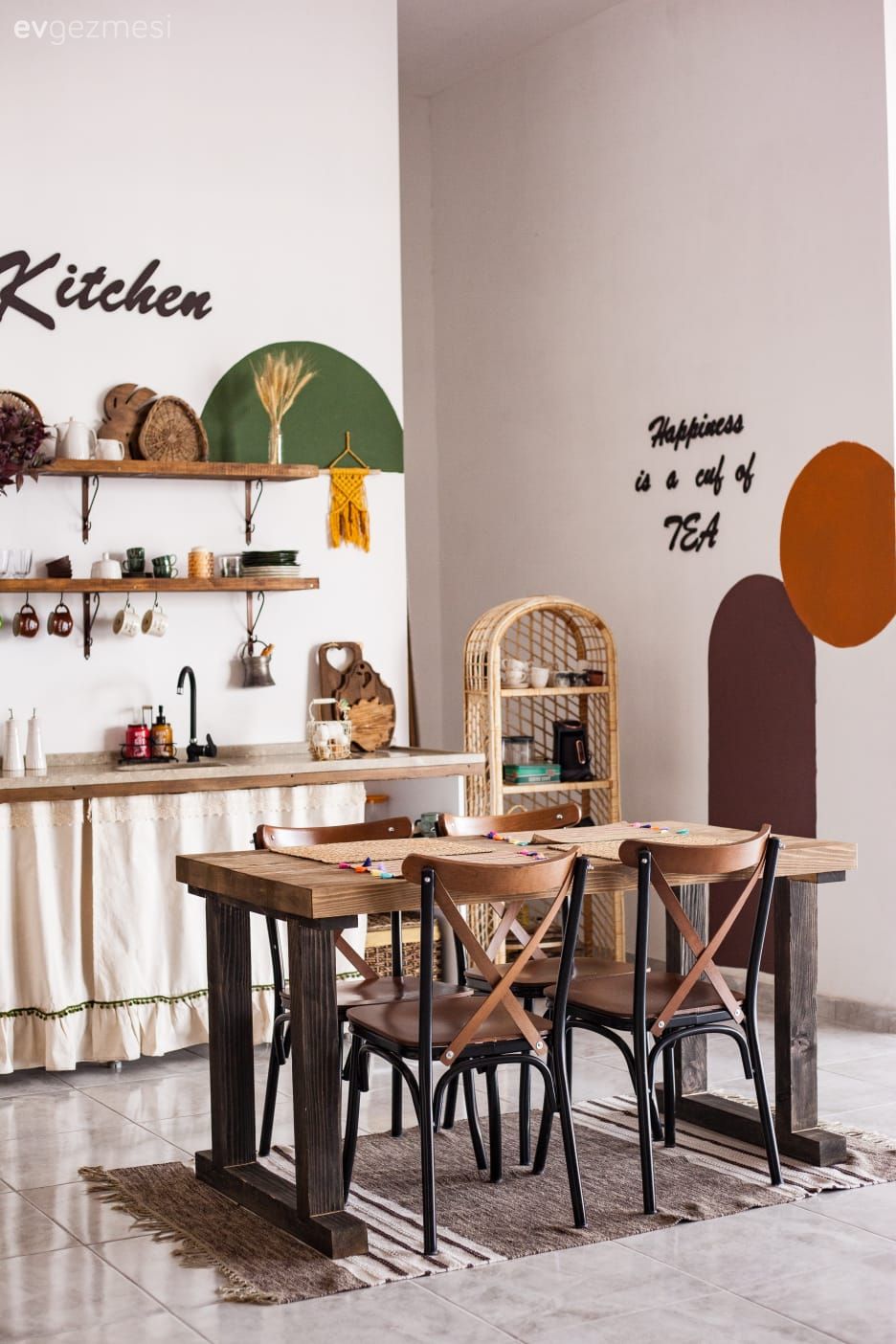 Sitemizde Yayınlanan Evlerden  40+ Mutfak Masası Örneği