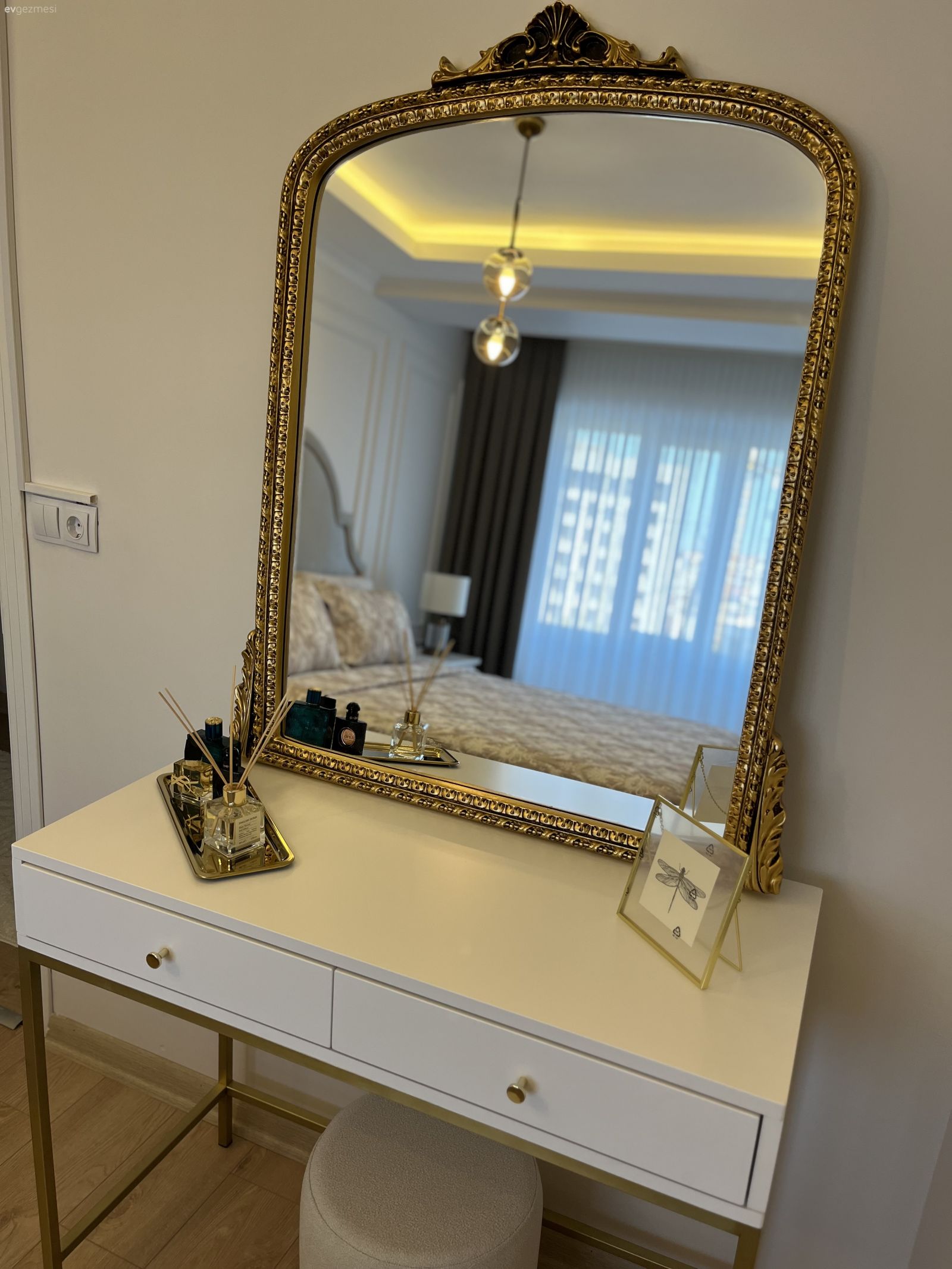 Ayna, Makyaj aynası, Puf, Led aydınlatma, Aydınlatma, Beyaz