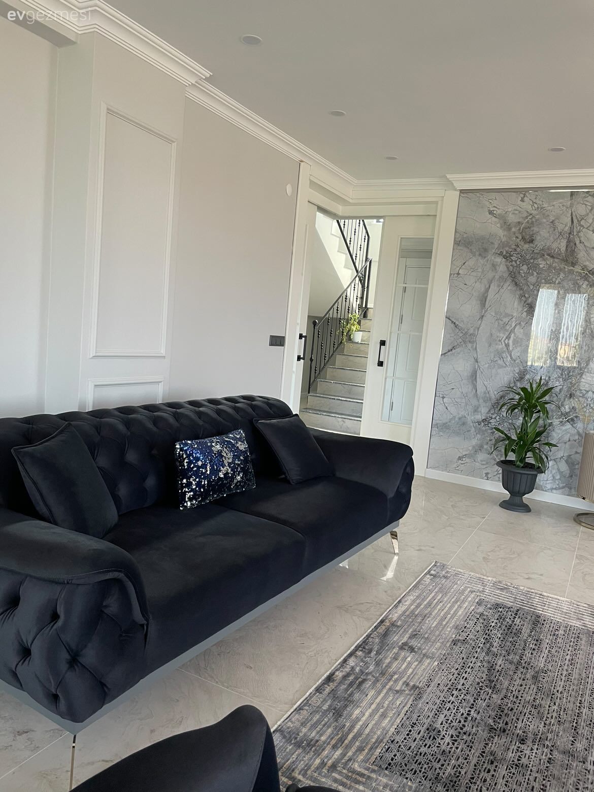 Duvar çıtalama, Füme, Mermer, Vazo, Ev Aksesuar, Halı, Salon halısı