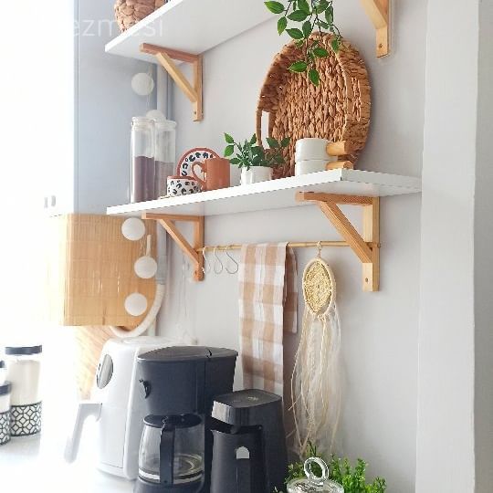 Country mutfak, Mutfak, Beyaz, Siyah, Mutfak rafı