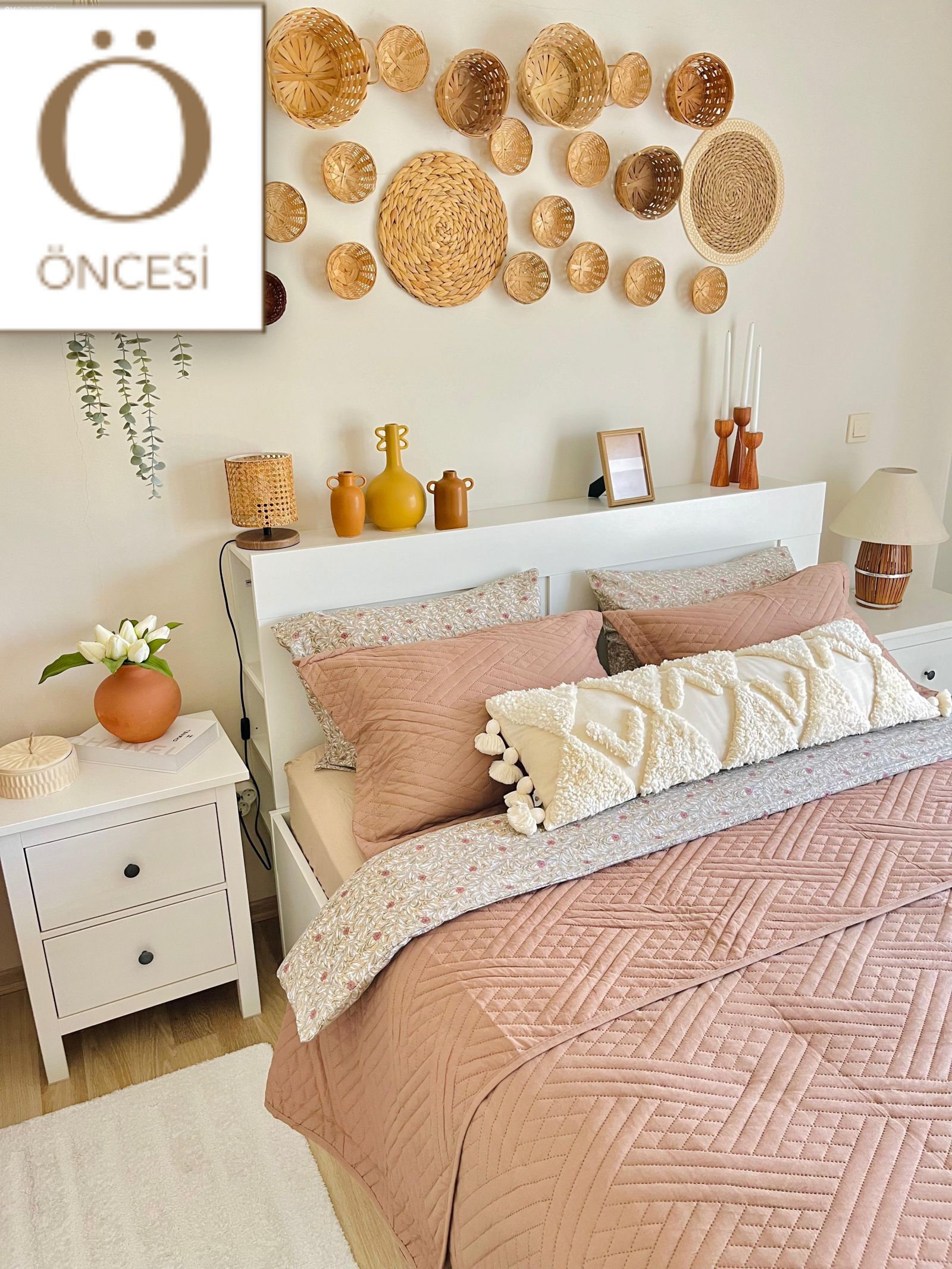 Öncesi&Sonrası: Desenli Duvar Kağıdı Dekora Çiçek Açtırmış!