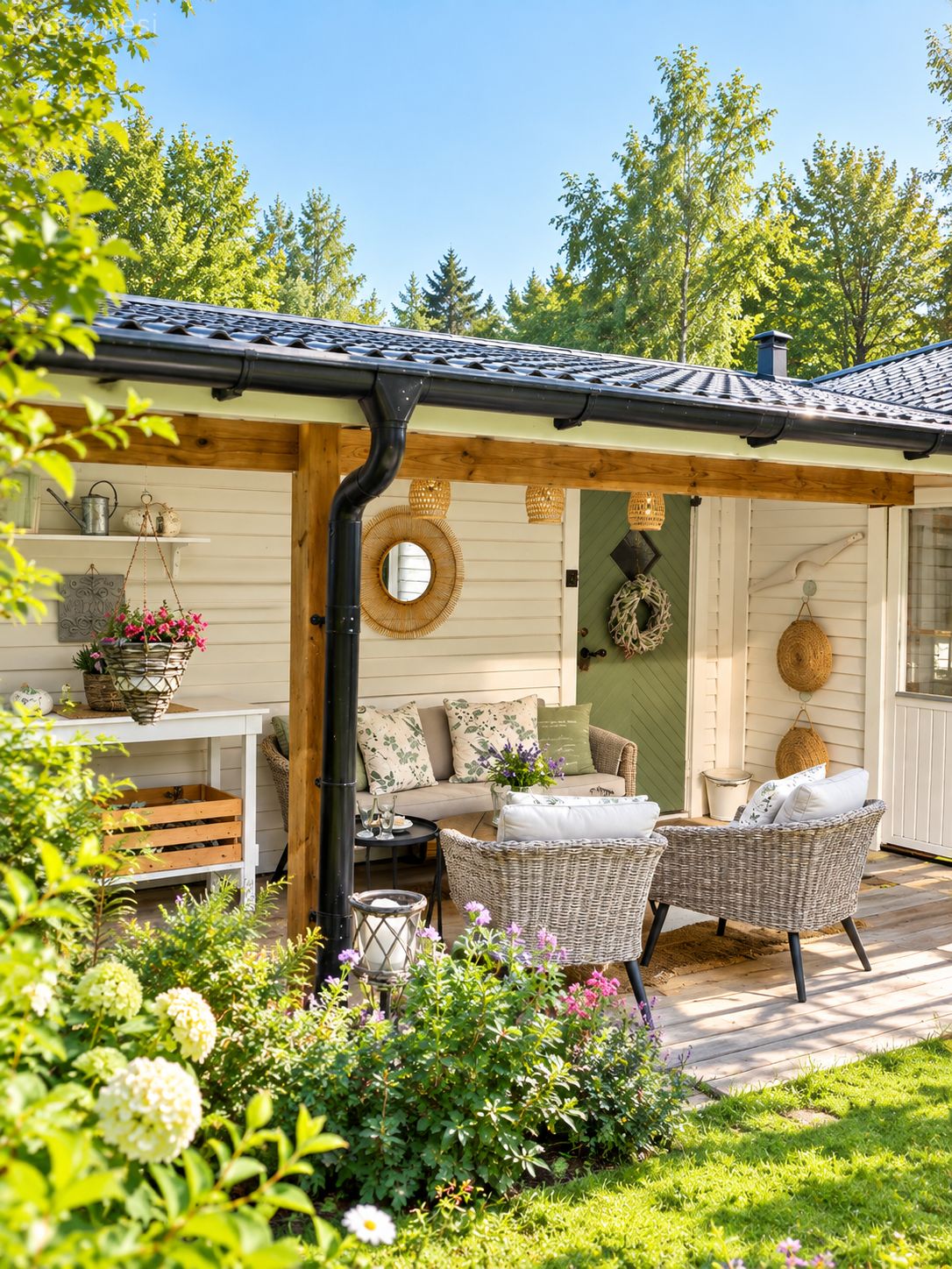 Prefabrik Ev Modelleri: 57 M2'lik U- Tipi Prefabrik Evin İçi ve Planı