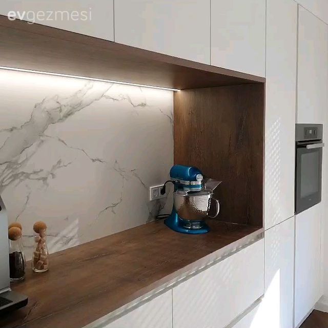 Beyaz, Mutfak tezgahı, Mutfak, Ankastre, Kulpsuz mutfak dolabı