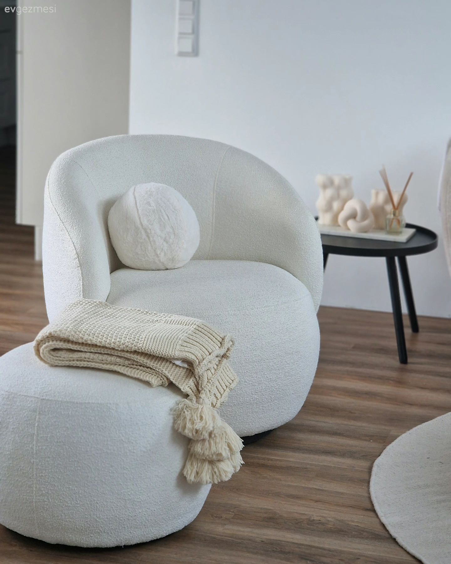 Beyaz, Berjer, Parke, Puf