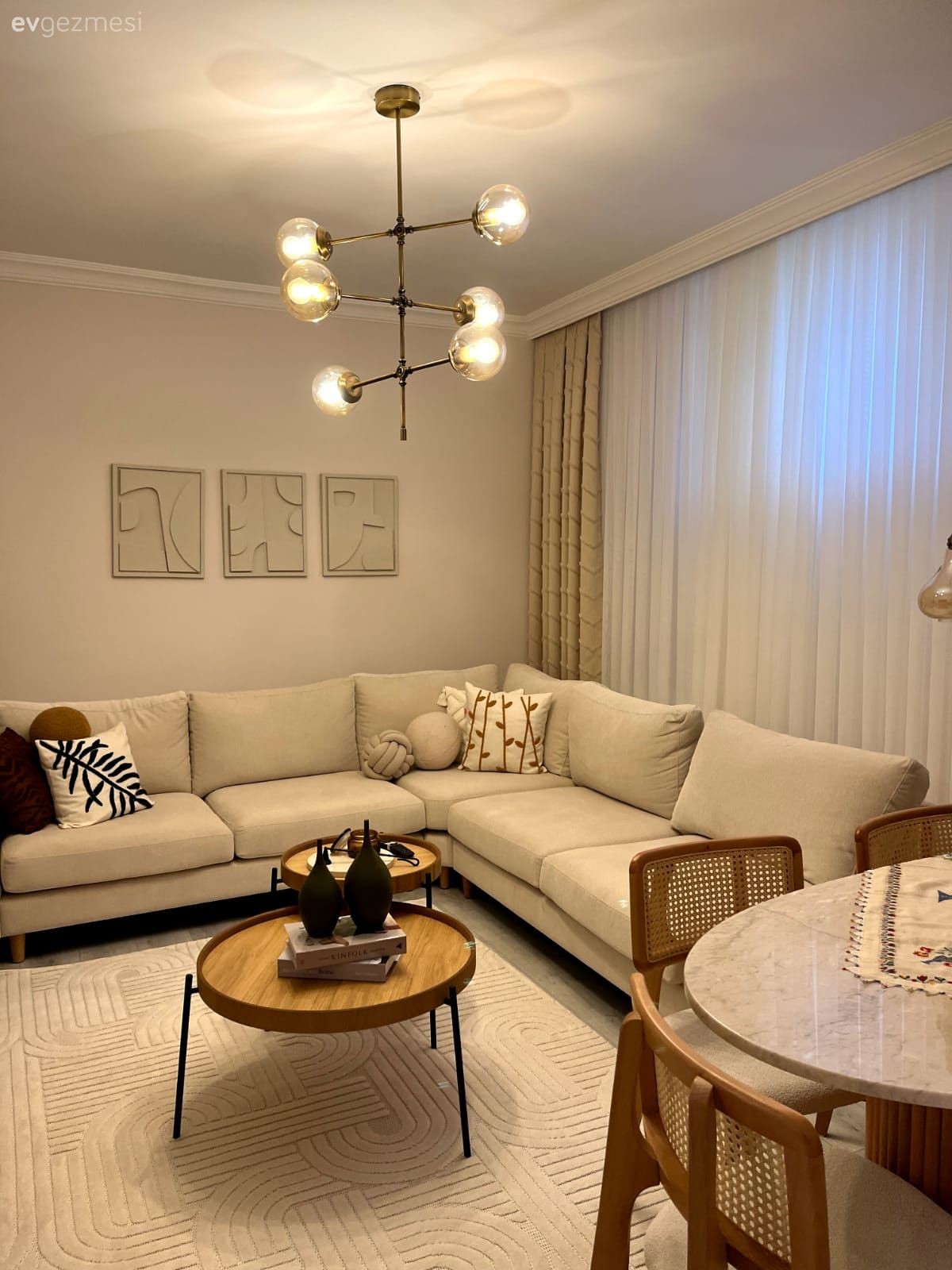 Bu Bohem Salonda Uyuma ve Sıcaklığa Dikkat Edilmiş!