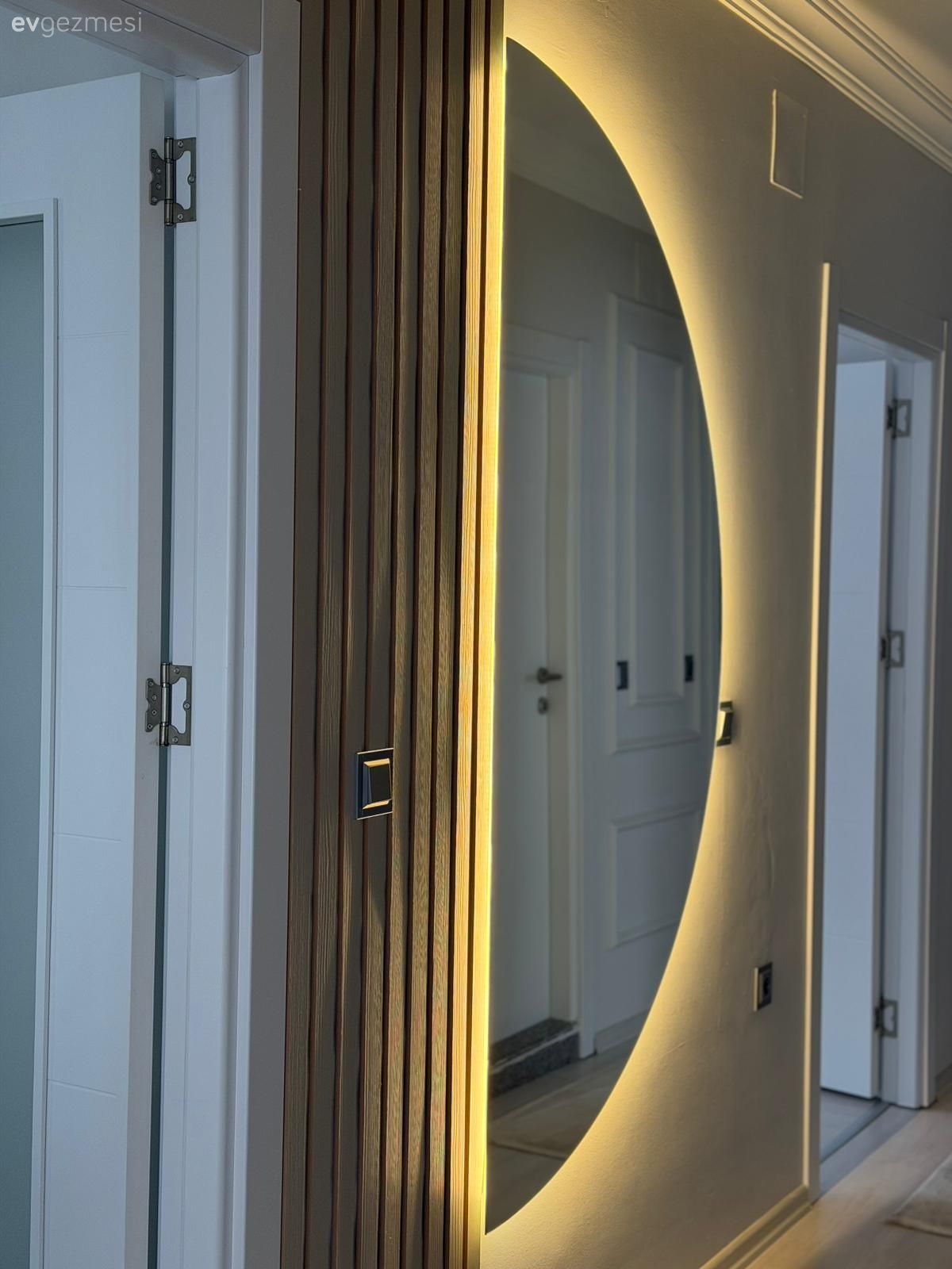 Antre, Ayna, Duvar çıtalama, Led aydınlatma, Aydınlatma