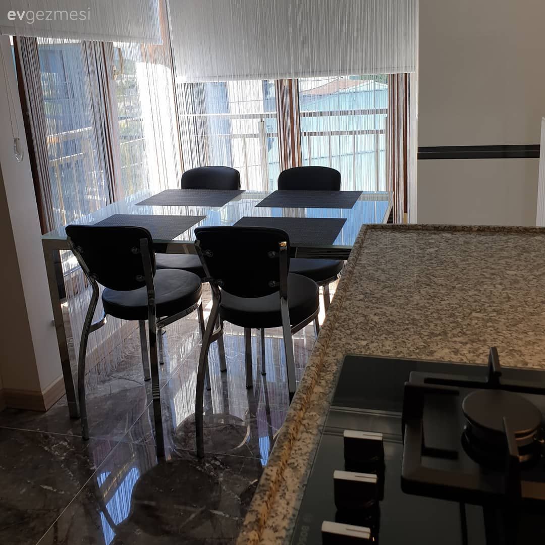 Mutfak tezgahı, Mutfak, Ankastre, Sandalye, Mutfak masası, Mutfak perdesi, Mutfak zemin seramikleri