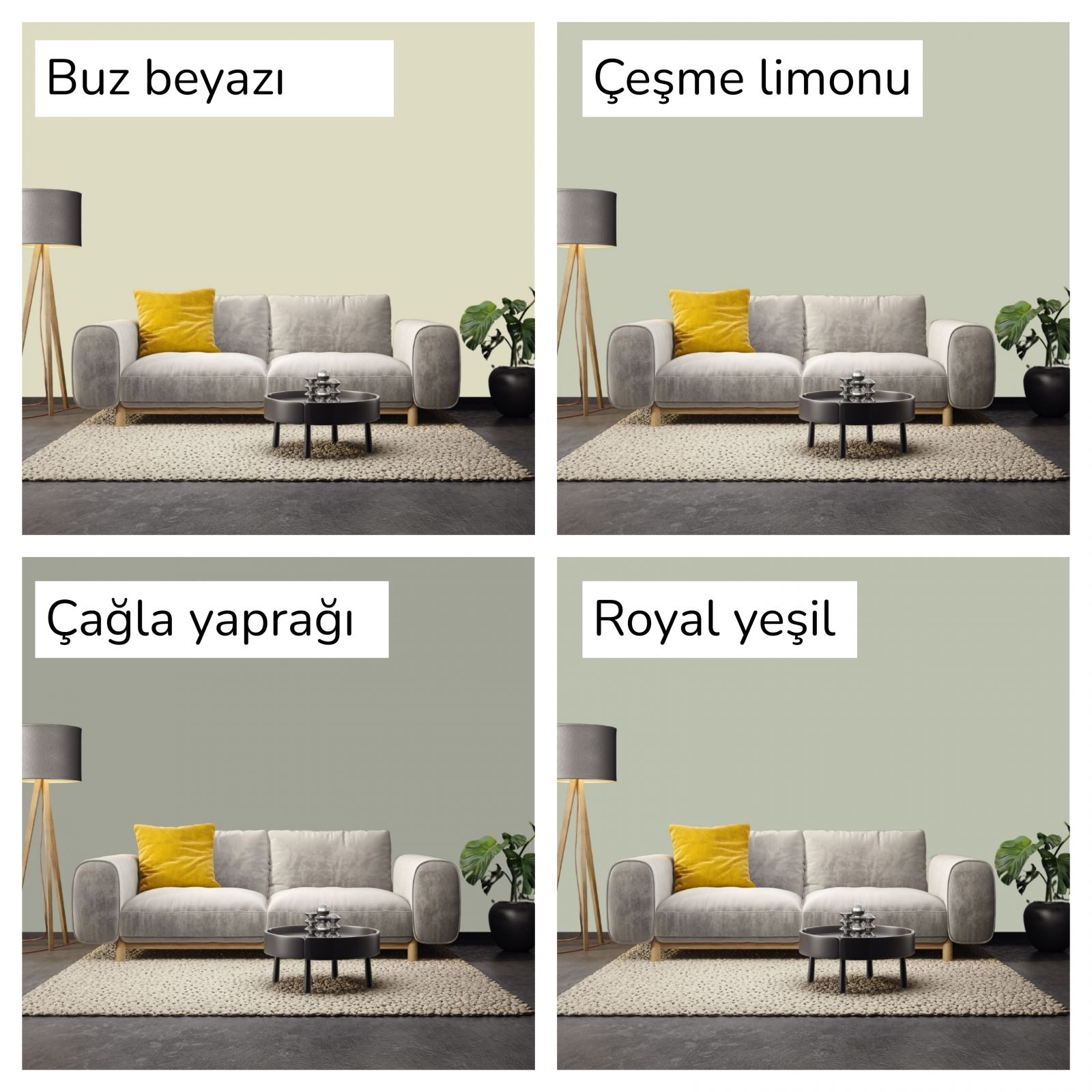 Boya Markalarının Kartelalarından Yeşil Duvar Boyası Tonları!