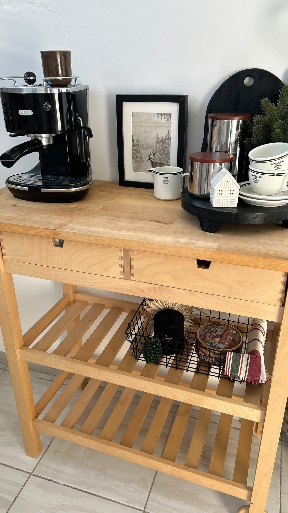 Kahve köşesi, Mutfak aksesuarları, Mutfak