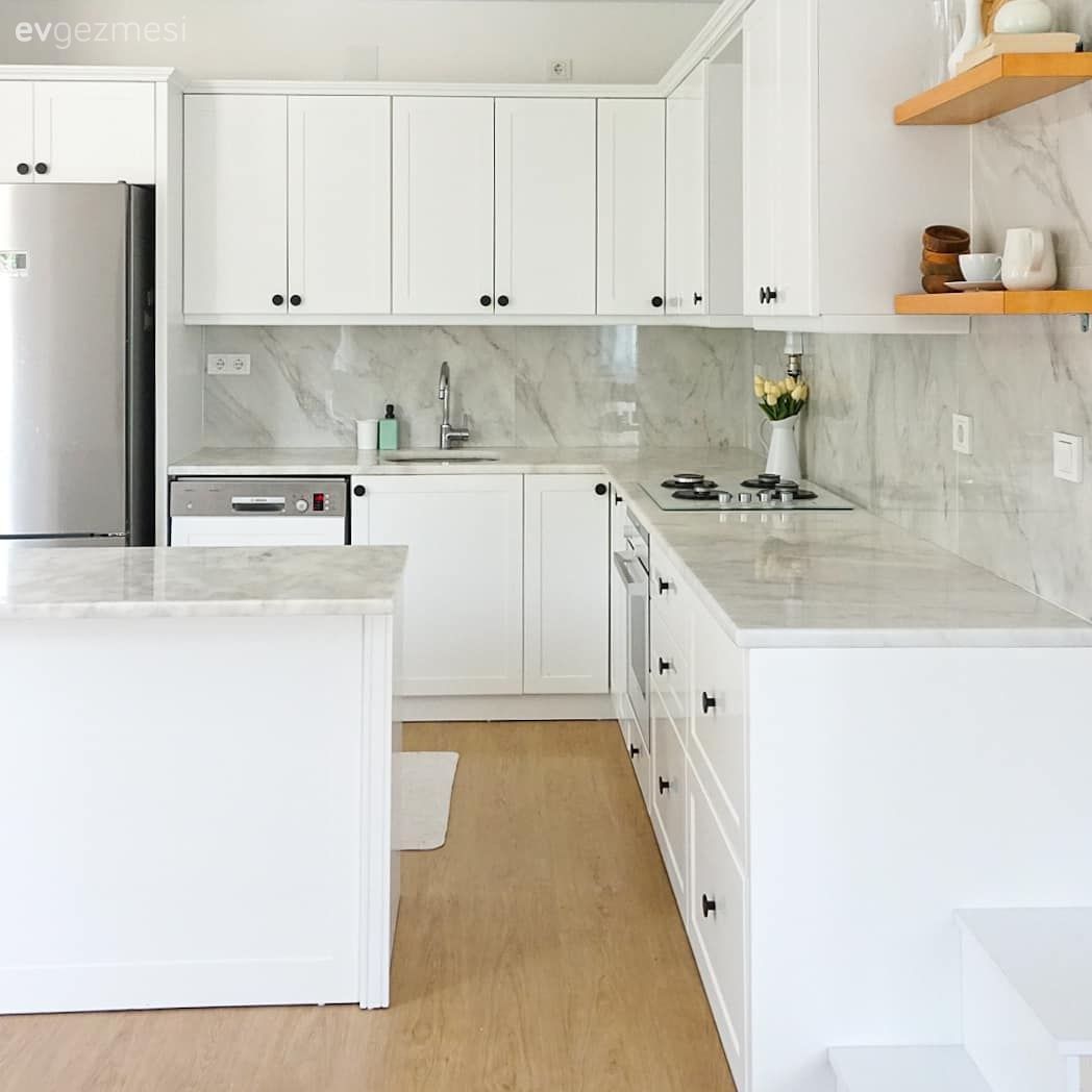 Mutfak, Beyaz mutfak, Mutfak tezgahı, Mutfak tezgah arası, Ada mutfak, Mutfak rafı