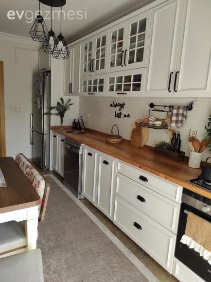 Öncesi&Sonrası: Kahverengi Dolaplar Beyazla Yeni Bir Soluk Kazanmış!