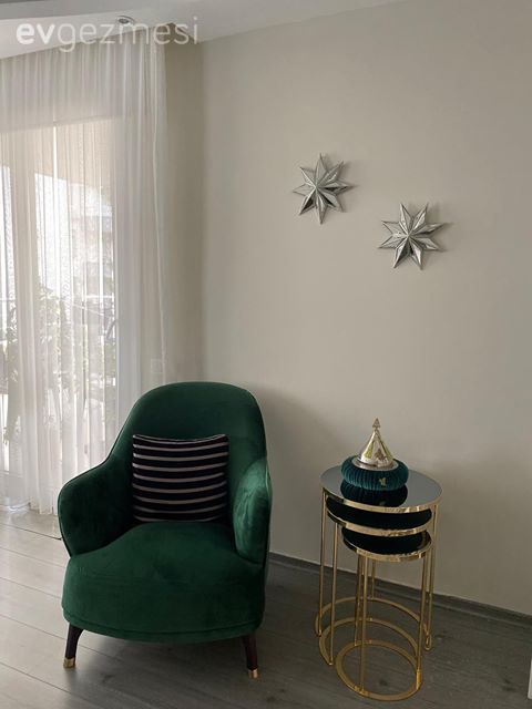 Berjer, Zümrüt yeşili, Altın, Siyah, Kırlent, Ev tekstili, Zigon sehpa, Sehpa