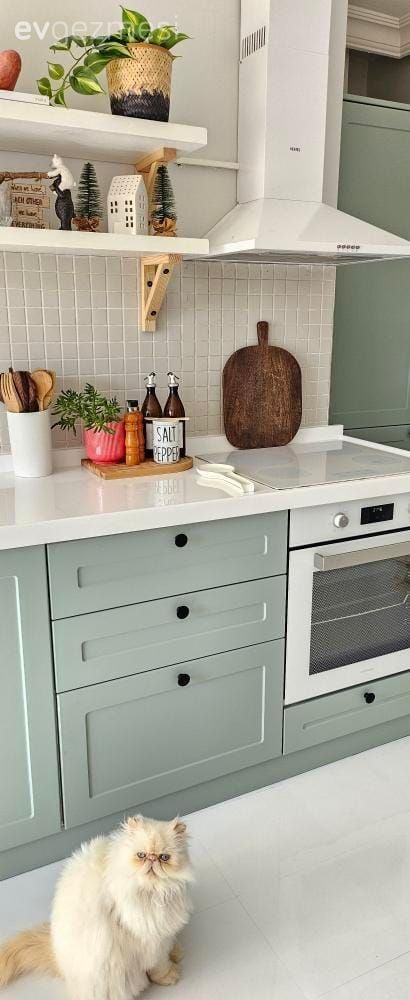 Birbirine Çok Yakışan İki Renkli Mutfak Dolapları