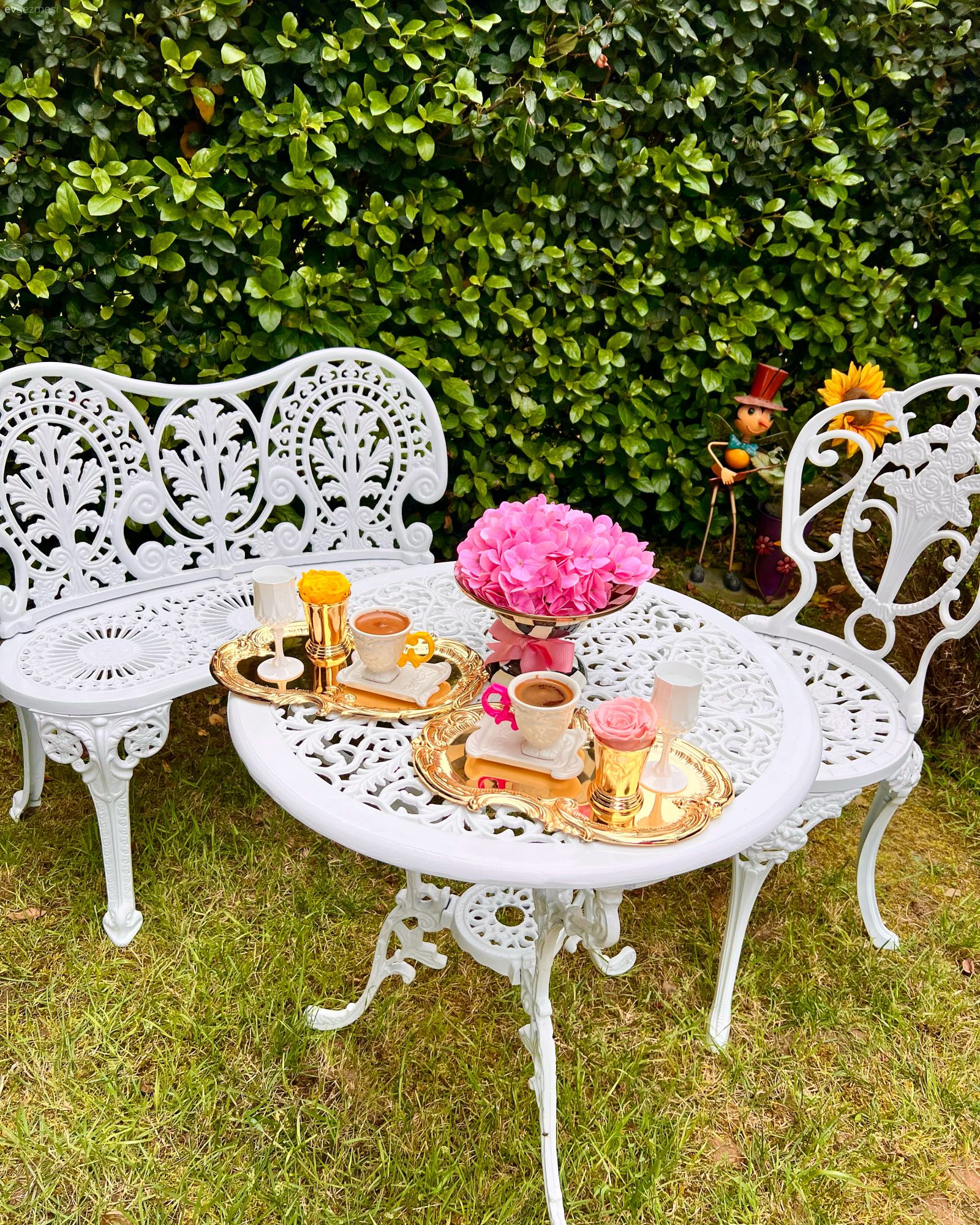 Bahçe, Beyaz, Ferforje, Bahçe masası