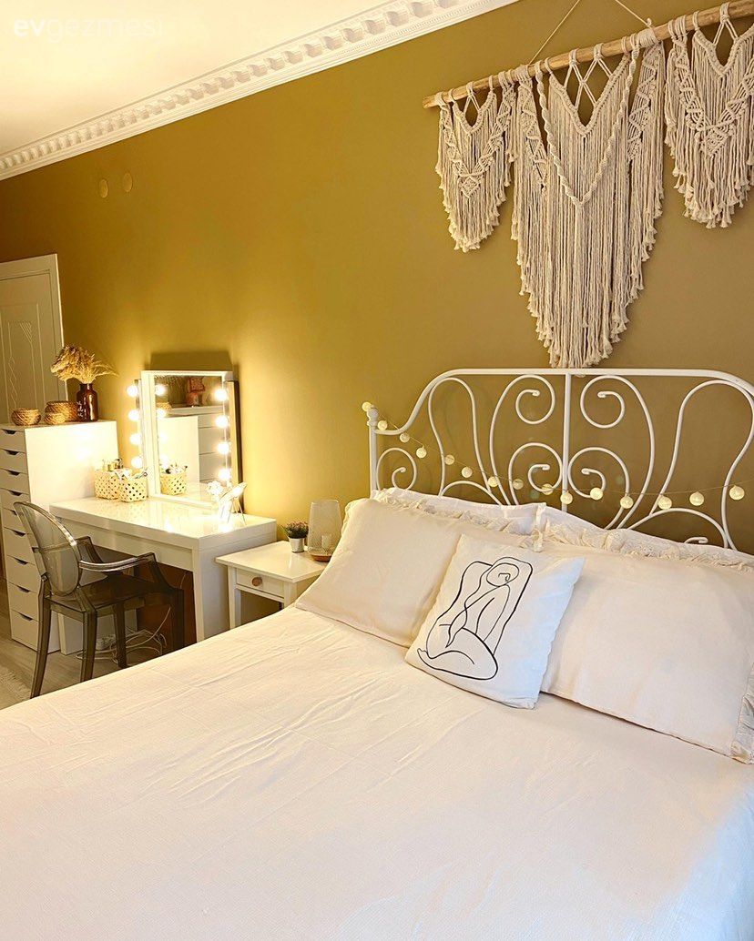 Bu Yatak Odası Bohem Stilin En Sade Hali!