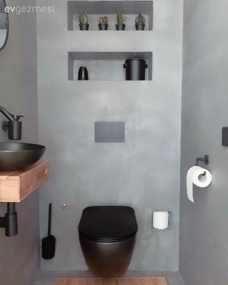 Öncesi& Sonrası: Sıva Görünümü ve Meşe Ağacıyla Güzelleşen Bir Banyo