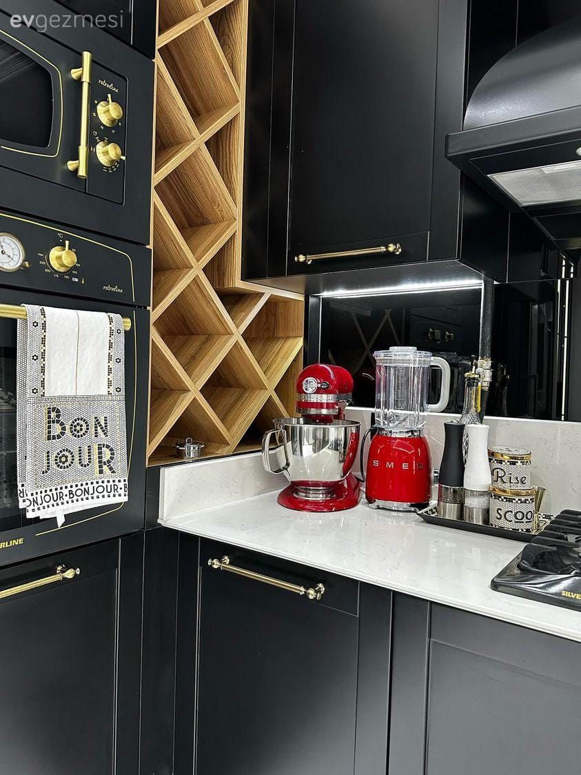 Beyaz, Altın, Siyah, Mutfak aksesuarları, Mutfak, Davlumbaz, Dekoratif Objeler