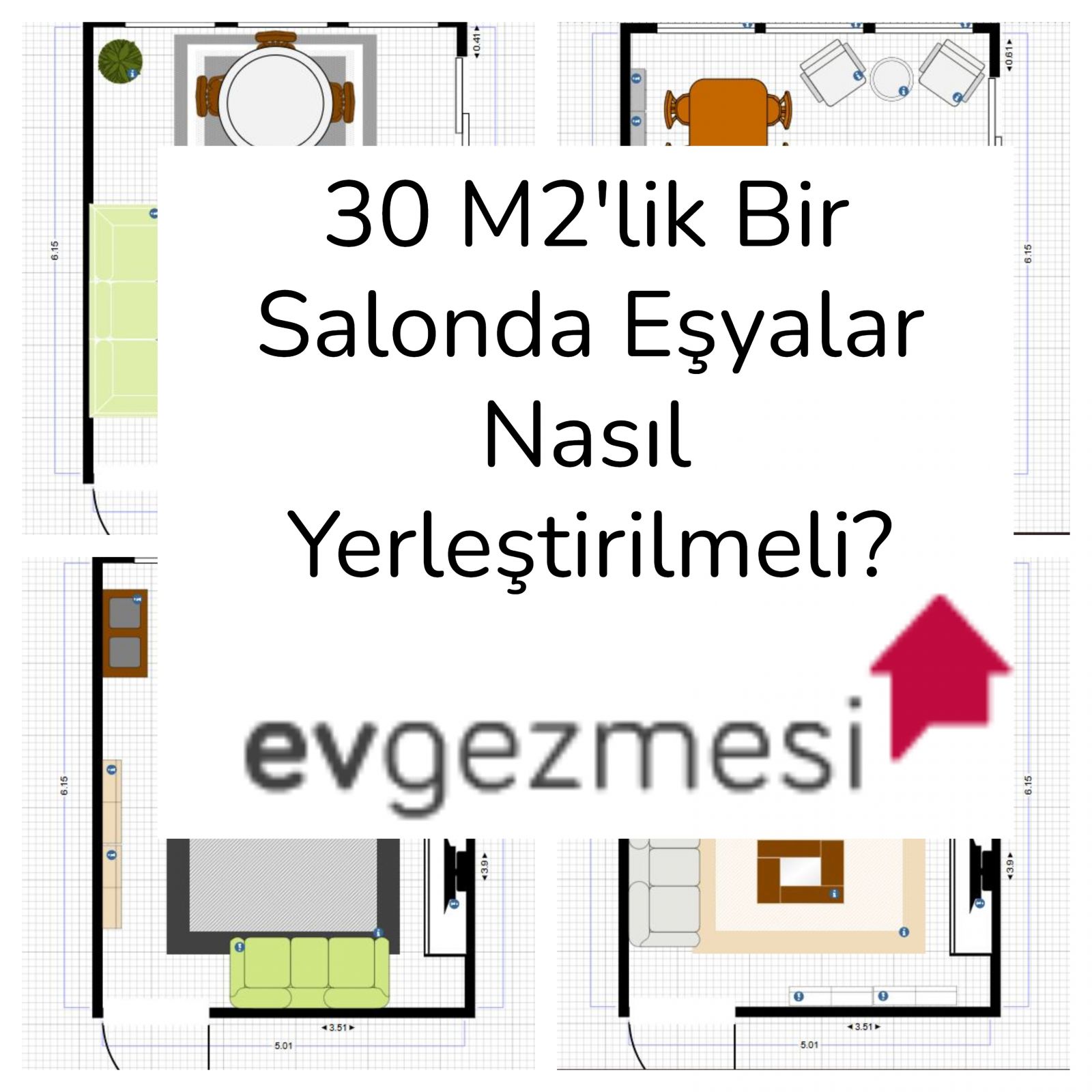 30 Metrekare Salonda Eşyalar Nasıl Yerleştirilir?