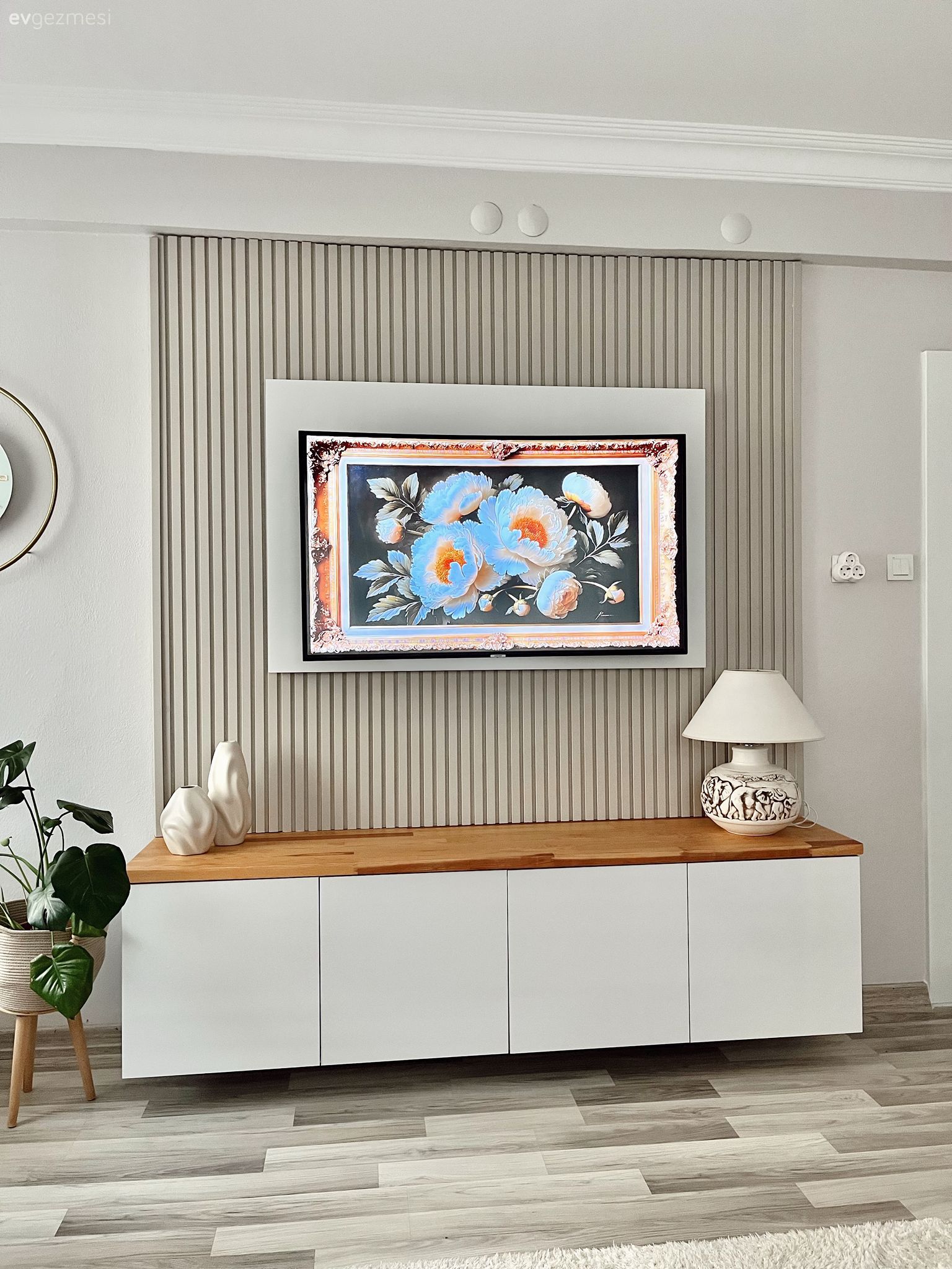 Duvar çıtalama, Tv ünitesi, Tv ünitesi aksesuarları, Ev Aksesuar, Abajur, Aydınlatma, Ev bitkisi