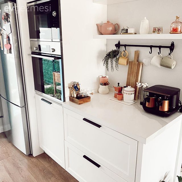 Mutfak aksesuarları, Mutfak, Beyaz, Kahve köşesi