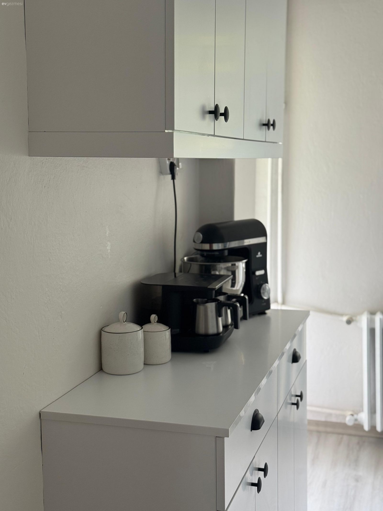 Kahve köşesi, Mutfak aksesuarları, Beyaz