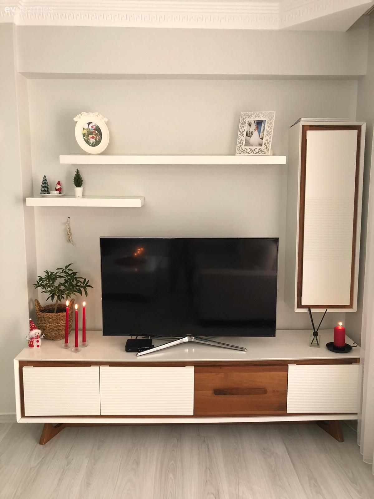 Tv ünitesi, Tv ünitesi aksesuarları, Ev Aksesuar, Beyaz