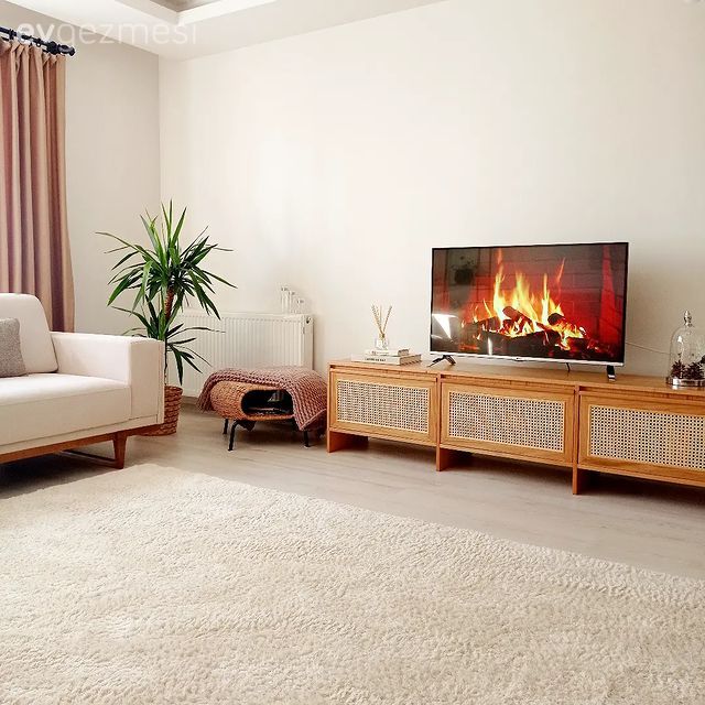 Salon, İskandinav, Beyaz, Ahşap Mobilya, Koltuk takımı, Beyaz koltuk, Halı, Salon halısı, Vazo, Ev Aksesuar, Kırlent, Ev tekstili, Duvar dekorasyonu, Dekoratif Objeler, Tv ünitesi, Tv ünitesi aksesuarları