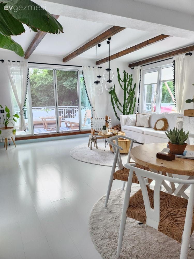 Ankara'da Olsa da Sahil Havası Estiren Bu Ev Değişimiyle Boyut Atlamış!