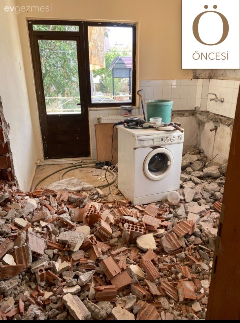 Öncesi&Sonrası: 30 Yıllık Evin Mutfağı Kırılan Tuvaletten Sonra Ferahlamış