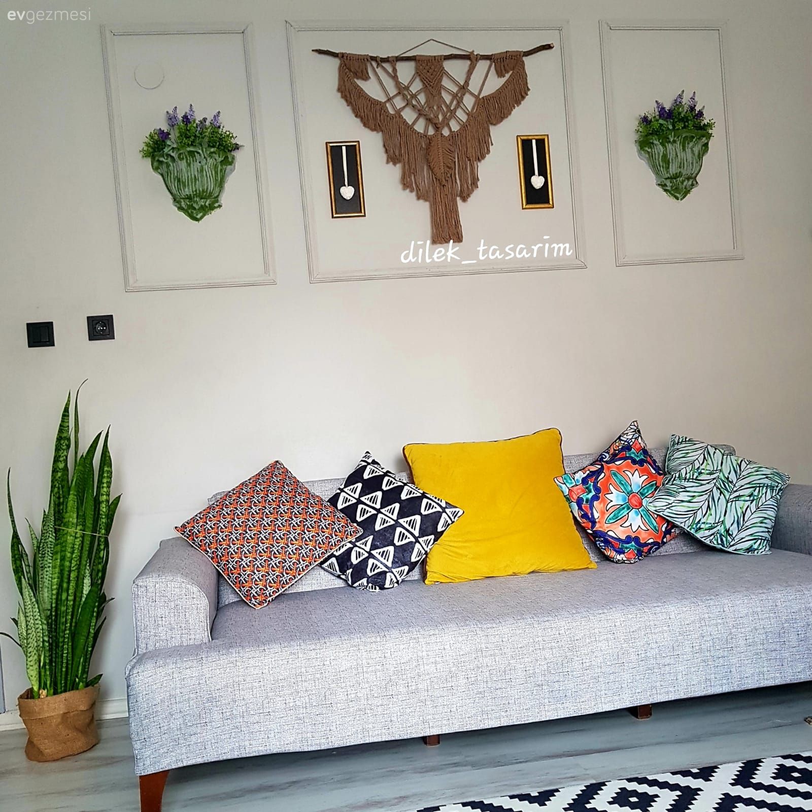 Kendin Yap: Bu Evde Boş Duvarlar Ev Sahibinin Dokunuşlarıyla Süslenmiş!