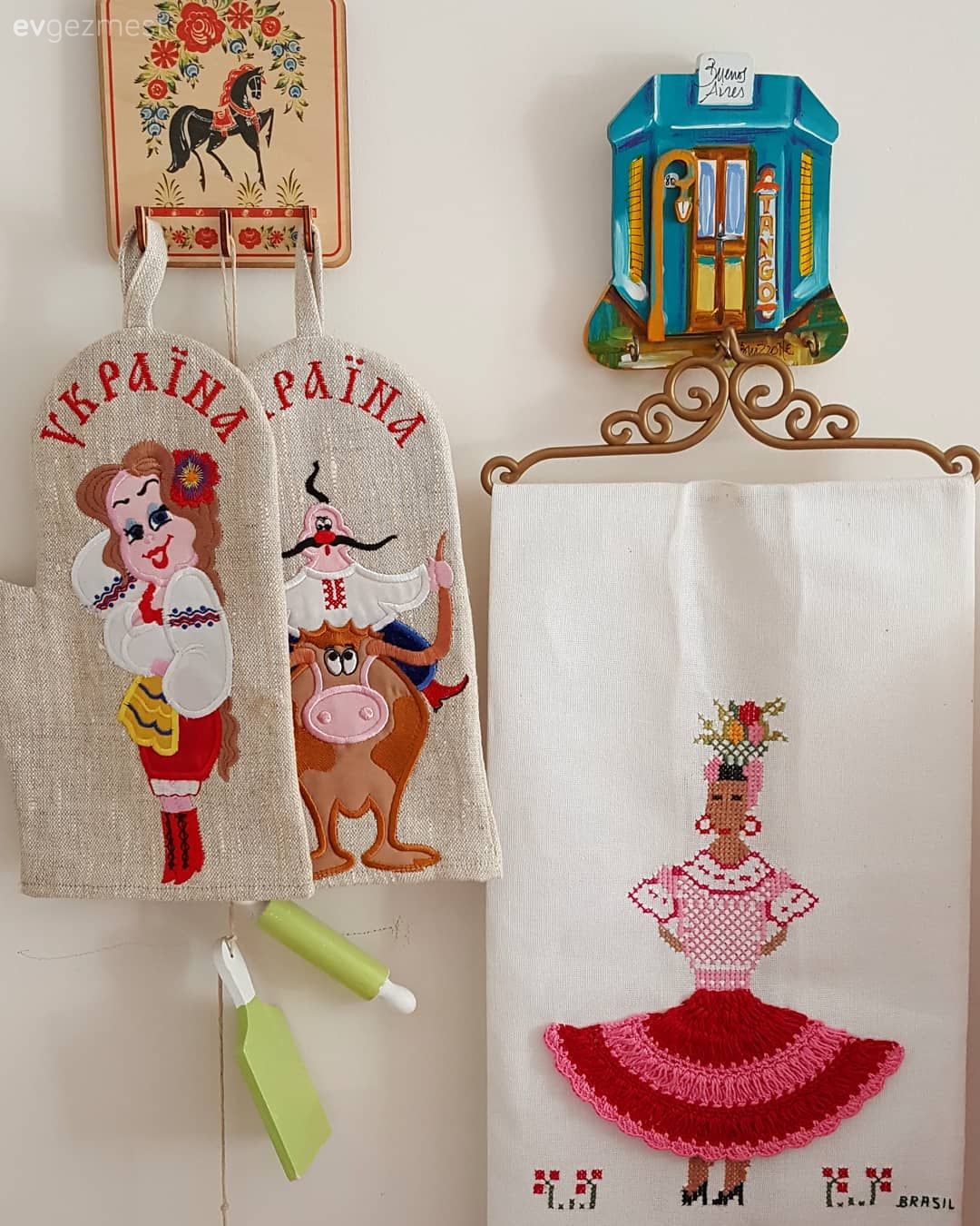 Dekoratif Objeler, Beyaz, Mavi, Pembe