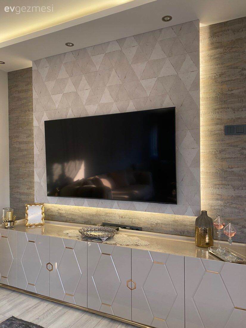 Tv ünitesi, Tv ünitesi aksesuarları, Ev Aksesuar, Beyaz, Bej, Krem, Art deko, Dekoratif Objeler