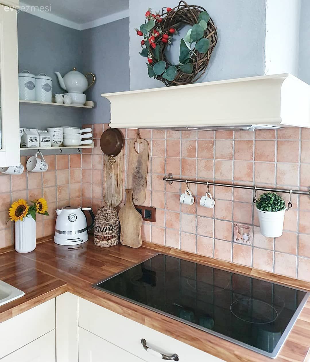 Mutfak tezgahı, Mutfak, Mutfak tezgah arası, Cam Ankastre, Ankastre, Tezgah arası seramik, Ahşap mutfak tezgahı