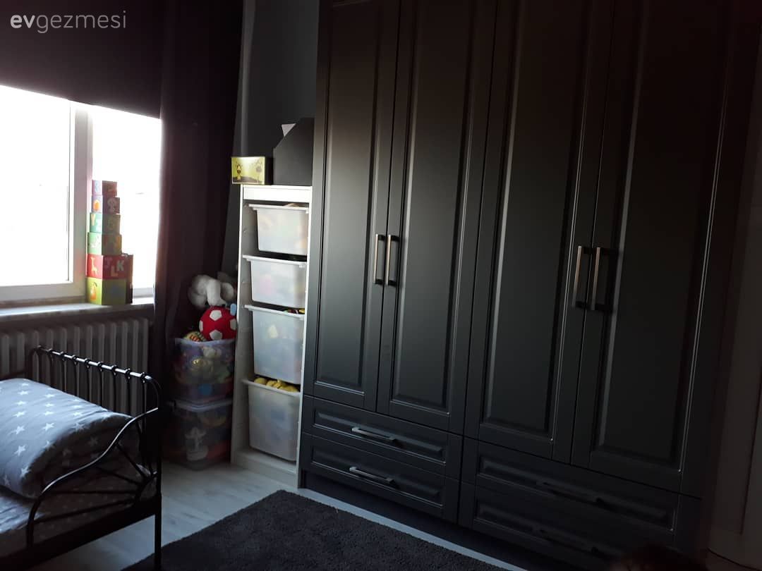 Çocuk Odası, Antrasit  , Gardrop, Şifonyer