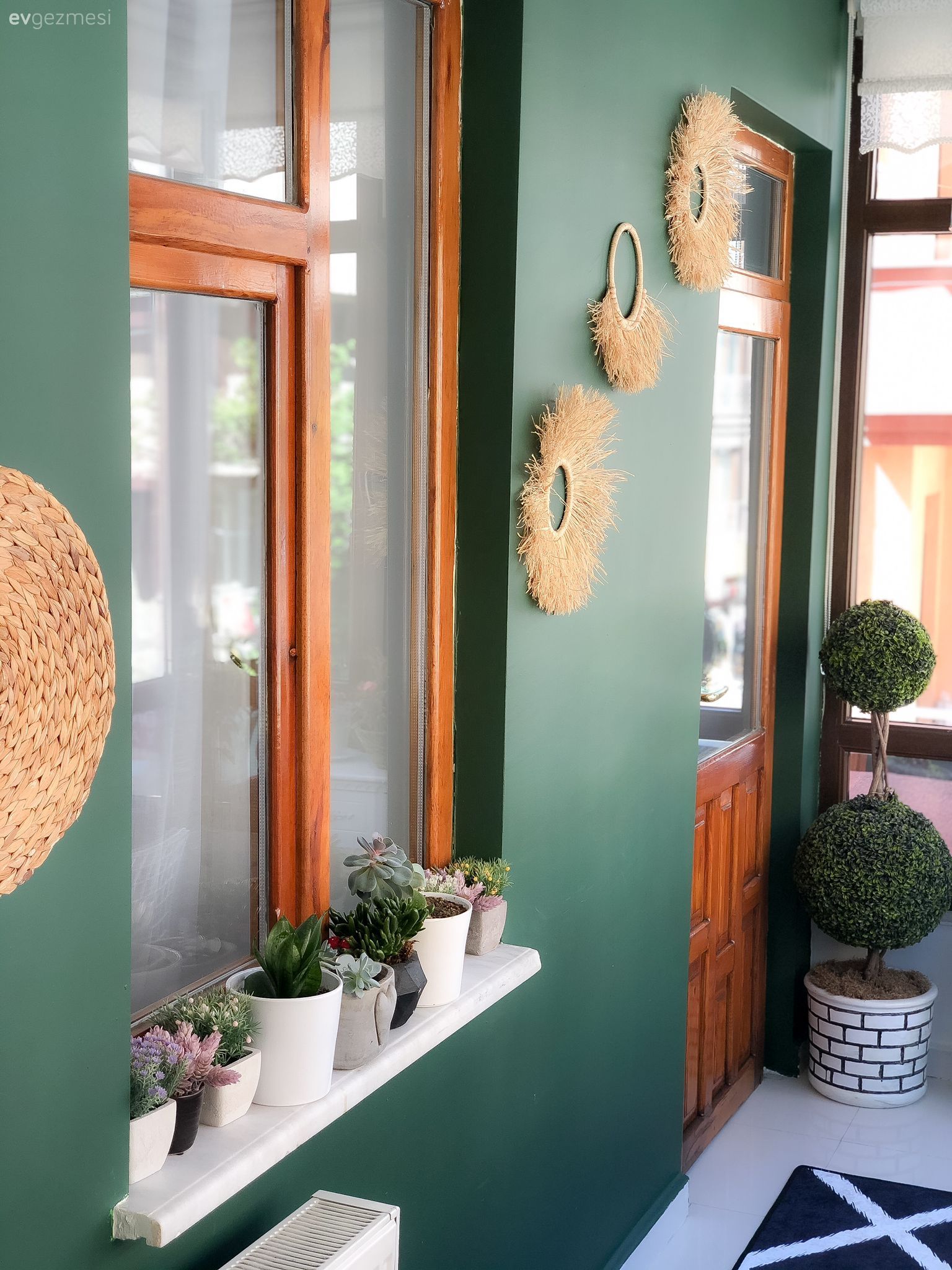 Balkon, Yeşil duvar, Siyah, Beyaz, Balkon duvar dekorasyonu, Ev Aksesuar, Ev bitkisi