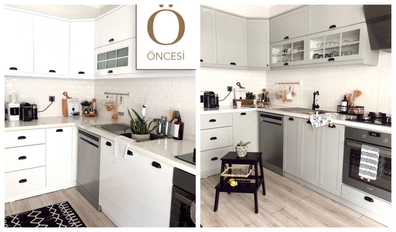 Öncesi&Sonrası: Beyaza Veda Griye Tatlı Bir Merhaba