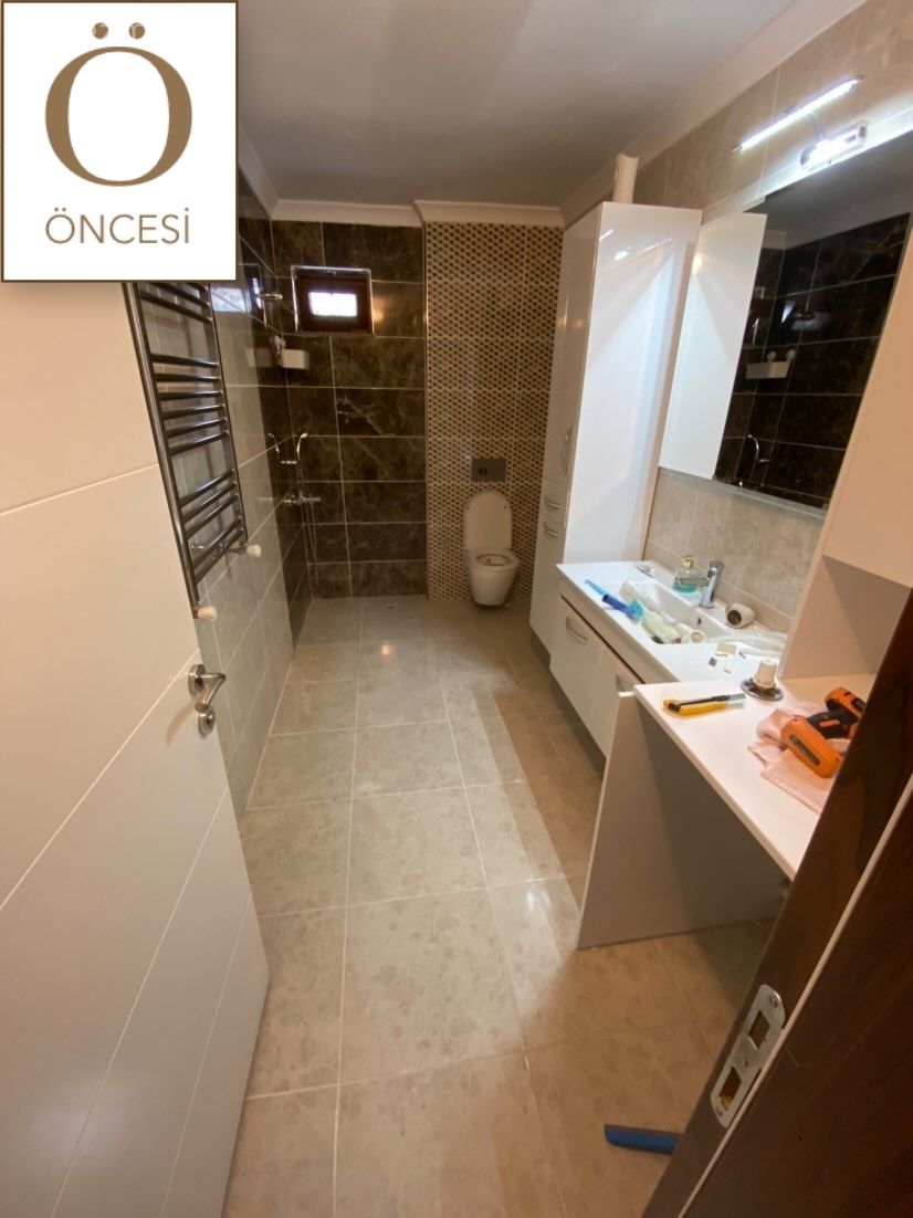 Öncesi&Sonrası: Kırıp-Dökme İşlerine Girişmeden Değişen Bir Banyo!