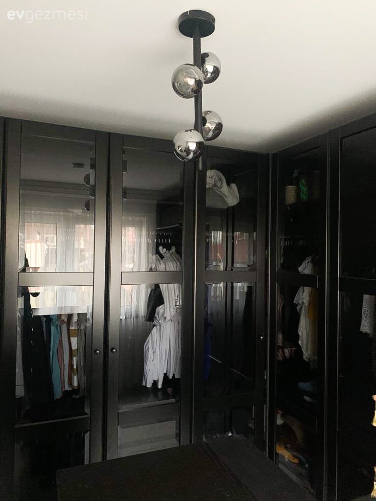 Giyinme odası, Siyah, Avize, Aydınlatma