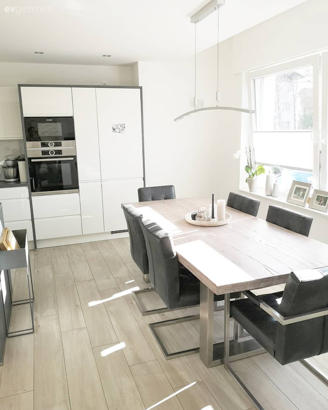 Beyaz, Siyah, Mutfak masası, Sandalye, Ankastre, Mutfak, Cam Ankastre, Parke, Mutfak Avize Modelleri, Amerikan Mutfak