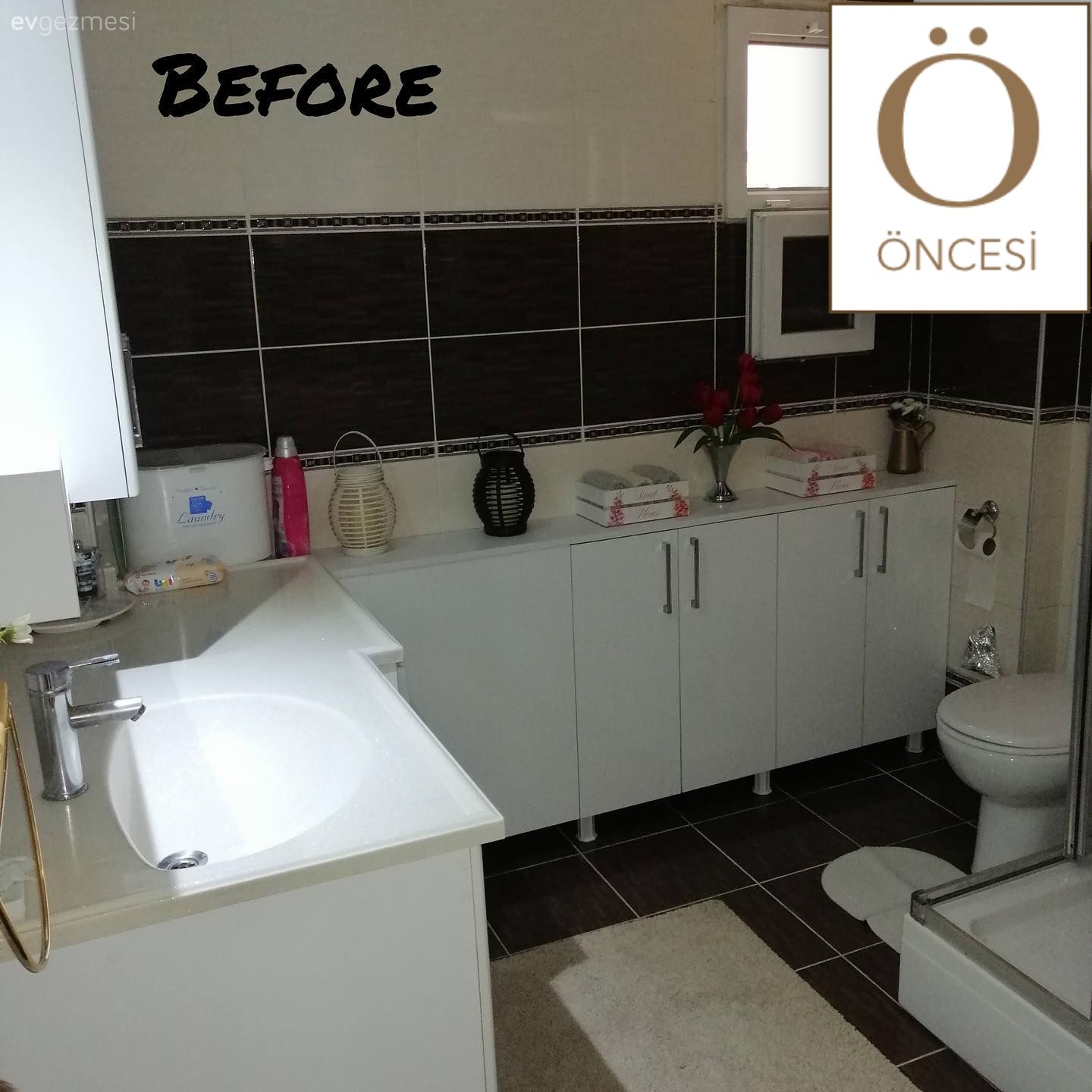 Öncesi&Sonrası: Banyonun Yeni Renkleri Ortamı Daha Sıcak Hale Getirmiş!