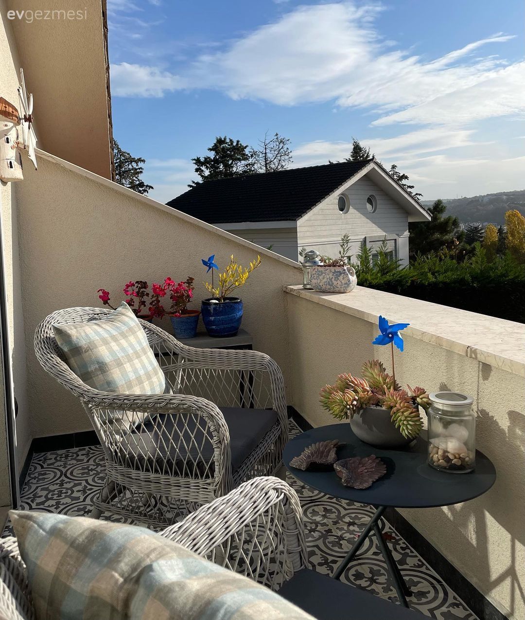 Teras, Sandalye, Balkon masası, Dekoratif Objeler