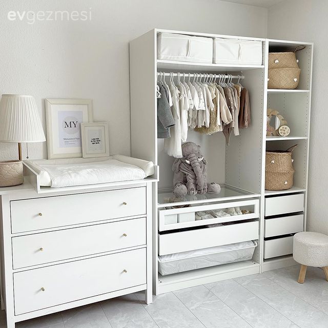 Çocuk Odası, Şifonyer, Yatak Odası, Beyaz, Abajur, Aydınlatma